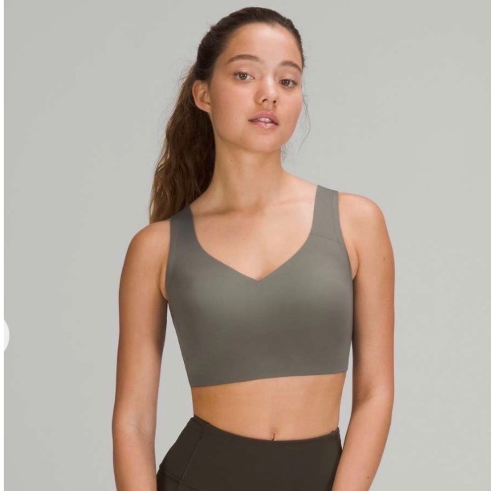Lululemon Enlite Bra Weave High Support Grey Sage W2CZSS 34D